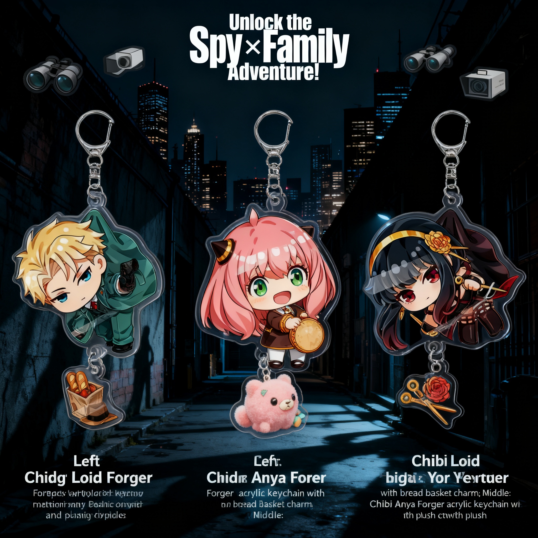 Official Merchandise Anime - SPY×FAMILY Acrylic Desk Stand Keychain Anime