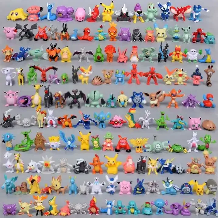 Pokemon Anime Merchandise - 24-144pcs Pokemon Figure Model Pikachu Anime