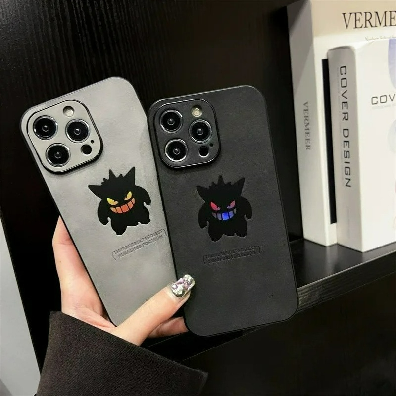 Cartoon Anime Gengar Leather T - Phone Case Anime reseña y precio