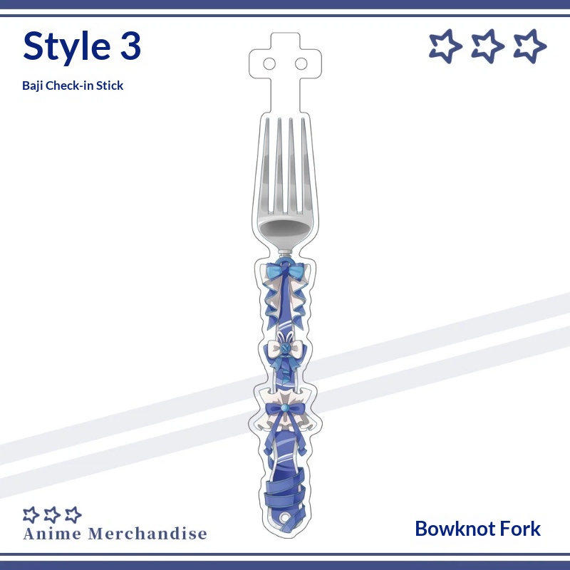 Anime Acrylic Bowknot Fork Sha - Anime Merchandise Collection reseña y precio