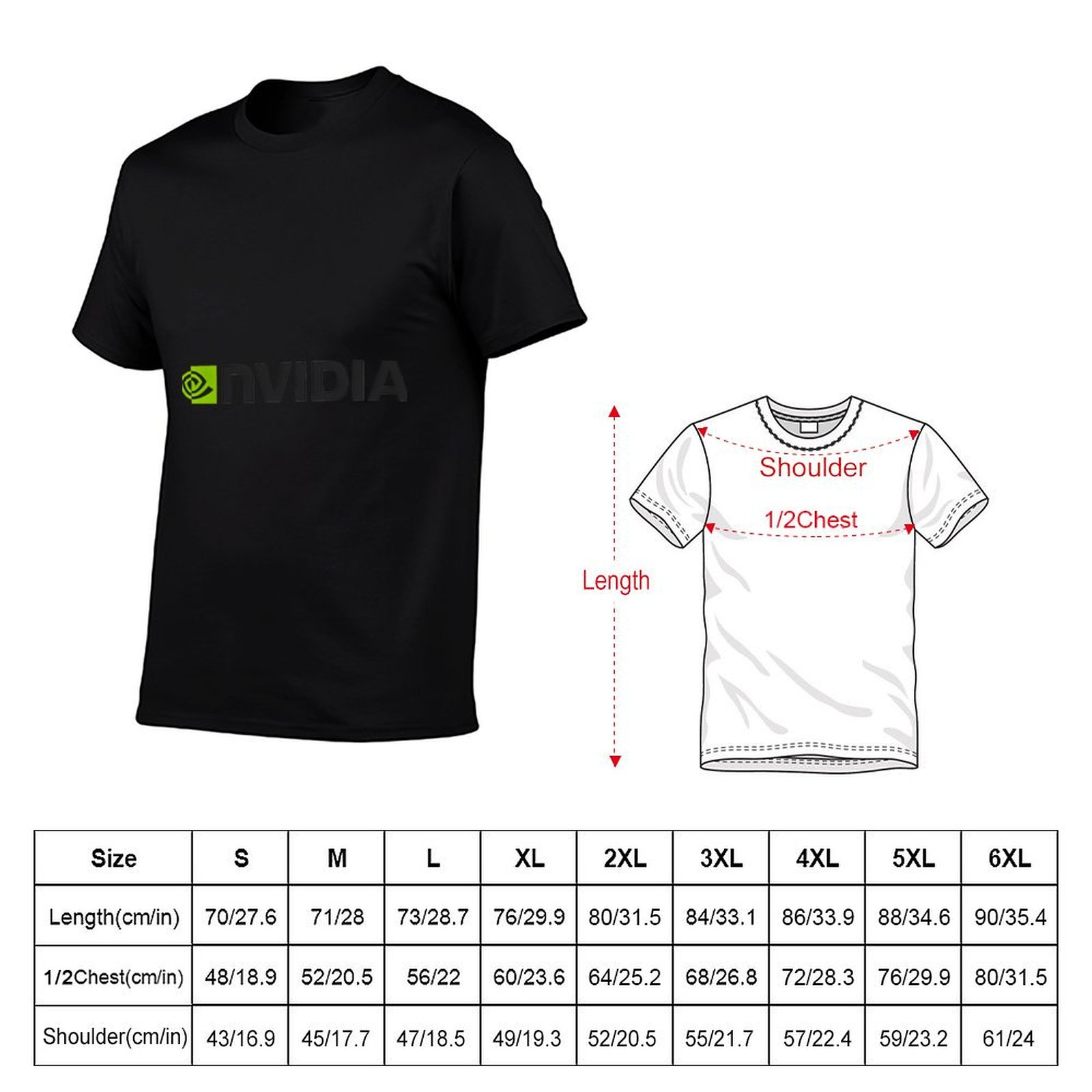 Nvidia Logo Merchandise T-Shir - Anime Merchandise Shirt reseña y precio