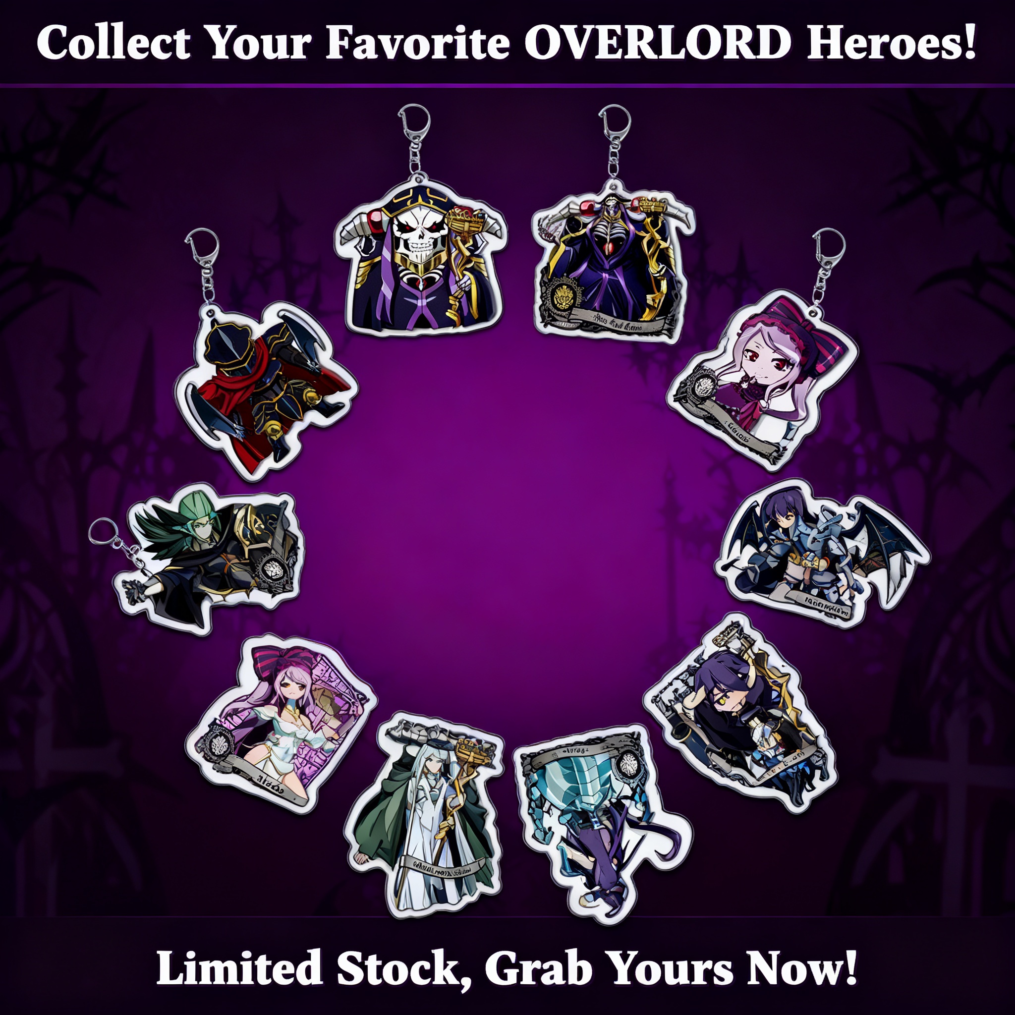 Overlord Albedo Anime Keychain - Overlord Anime Merchandise reseña y precio