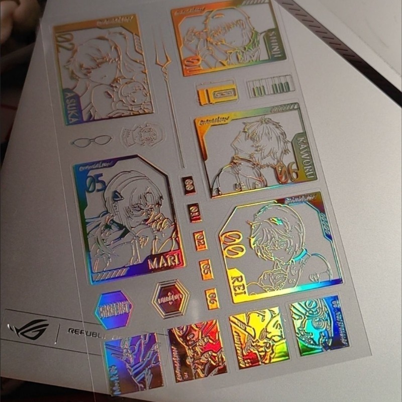 EVA Laser Sticker Shinji Rei A - Evangelion Anime Merchandise reseña y precio